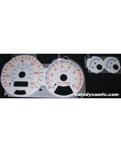 Subaru Impreza 99-00 Silver Face Glow Gauges