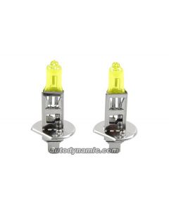 Opti-Blue H1 Pure Yellow 12V 55W Halogen Bulb *Pair*