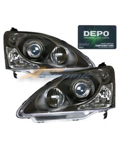 HONDA CIVIC HATCHBACK Si 02-05 HEAD LIGHTS PROJECTOR BLACK