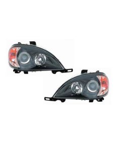 MERCEDES-BENZ M-CLASS 98-01 HEAD LIGHTS BLACK BEZEL HALOGEN PROJECTOR