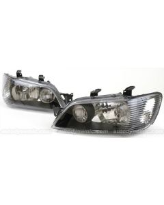 MITSUBISHI LANCER 02-03 HEAD LIGHTS OE STYLE W/ BLACK BEZEL