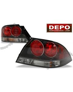 MITSUBISHI LANCER SEDAN 04-06 TAIL LIGHTS BLACK