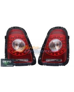 MINI COOPER/COOPER S HATCHBACK 07-10 TAIL LIGHTS LED CLEAR LENS