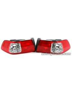 Toyota Camry 00-01 Red and Clear Tail Lights