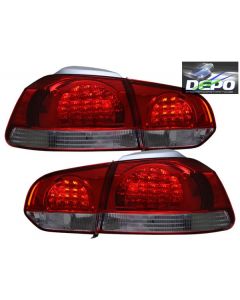 VOLKSWAGEN GOLF 10-12 TAIL LIGHTS LED TYPE RED/SMOKE LENS