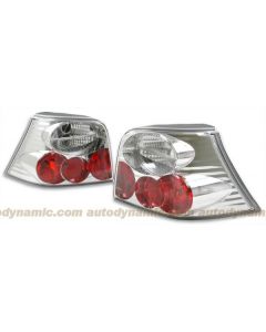 Volkswagen Golf IV 99-04 Euro Style Tail Lamps in Chrome Housing  